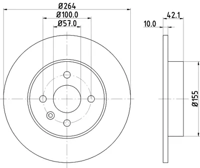 optimal-bs70922-arka-fren-diski-takim
