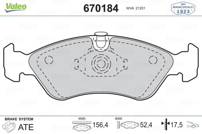 valeo-670184-fren-balatasi-on