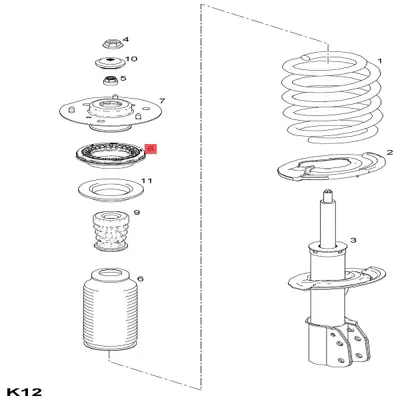 sachs-801-056-on-amortisor-ust-bilyasi