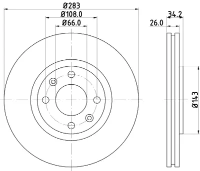 elitcar-fd28251-disk-fren-aynasi-on-fd28251-df4786-partner-tepe-p307-p308-16-16-hdi-havali