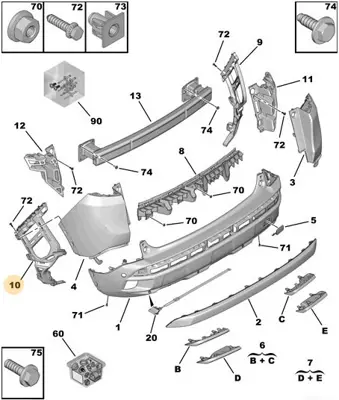 psa-9811280480-arka-tampon-baglanti-ayak