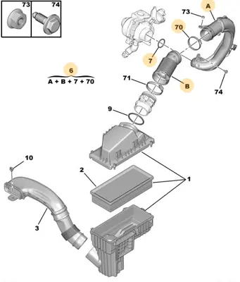 psa-143484-hava-filtre-hortumu-407