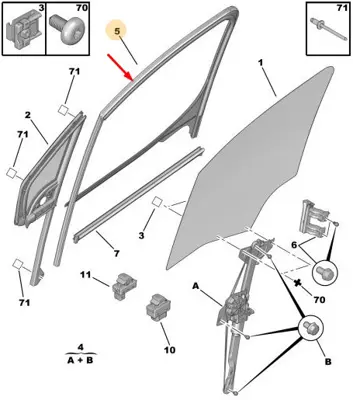 psa-9300w0-sol-on-cam-cerceve-lastik