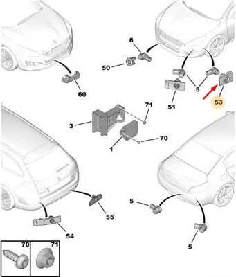 psa-7422z0-on-sensor-baglanti-ayak