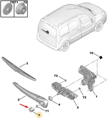 psa-6429fp-arka-silecek-kol-kapagi