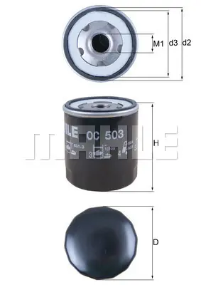 mahle-oc503-yag-filtresi