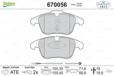 valeo-670056-fren-balatasi-on