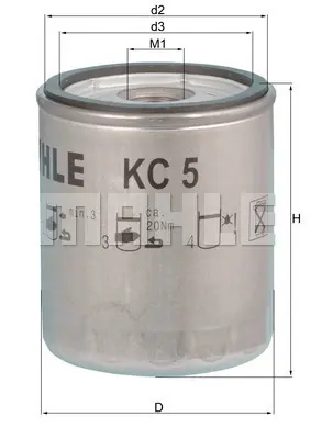 mahle-kc5-yakit-filtresi