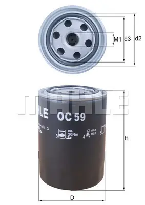mahle-oc59-yag-filtresi