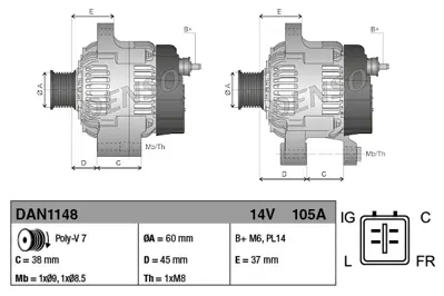 denso-dan1148-alternator