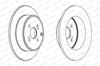ferodo-ddf1421-fren-diski-arka