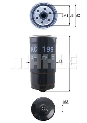 mahle-kc199-yakit-filtresi