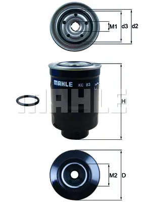 mahle-kc83d-yakit-filtresi