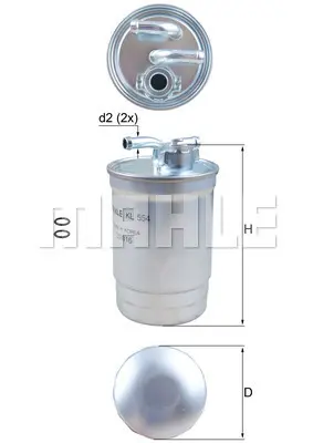 mahle-kl-554d-yakit-filtresi