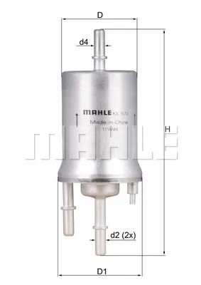 mahle-kl572-yakit-filtresi