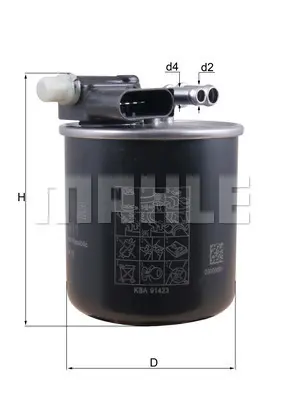 mahle-kl911-yakit-filtresi