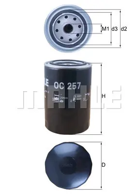 mahle-oc-257-yag-filtresi
