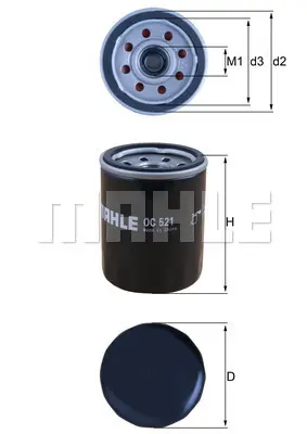 mahle-oc-521-yag-filtresi