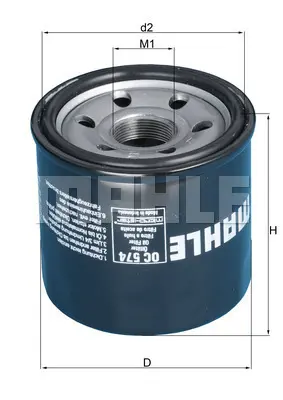 mahle-oc-574-yag-filtresi