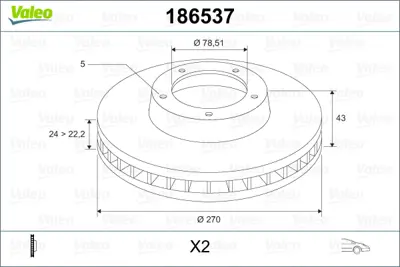 valeo-186537-fren-diski-on