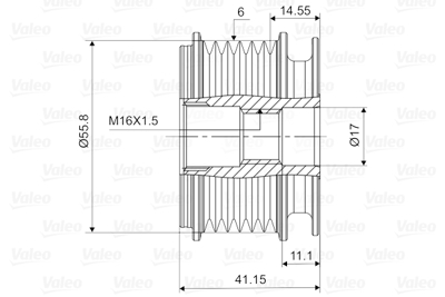 valeo-588001-alternator-kasnagi