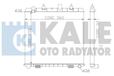 KALE 359300 Su Radyatörü ESR2269, PCC106940, ERS2269, 8MK376772291, 64302, 64302A
