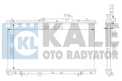 KALE 369000 Su Radyatörü 2531025150, 2531025100, 2531025300, 2531025152, 2531025401, 2531025350, 2531025400, 2531025101, 2531025151, DRM41014