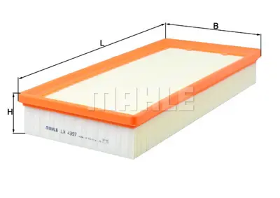 MAHLE LX 4397 Hava Fıltresı AH429610AA, LR011593, LR161843, AH429601AA, LR036425, LR036426, LR095790, LR095795