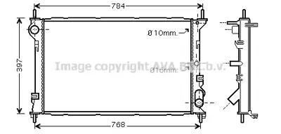 FORD 8005 GA Su Radyatörü 4T16/8005/GA