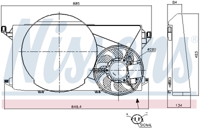 FORD 8C607 CG Fan Motoru 6C11/8C607/CG