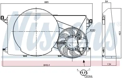 FORD 8C607 CG Fan Motoru 6C11/8C607/CG