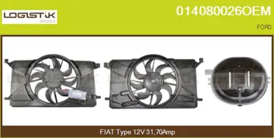 FORD 8C607 FD Fan Motoru 8V61/8C607/FD