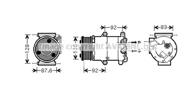 BEHR ACP 1332 000P Klıma Kompresörü 6G91/19D629/EF