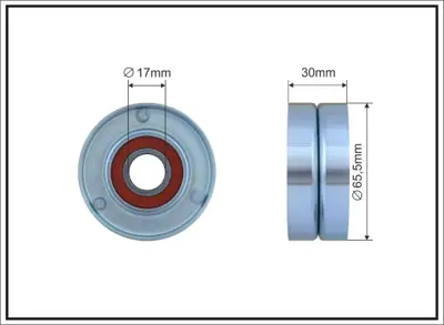 BSG 30-615-050 V Kayıs Gergı Rulmanı BK3Q/6A228/BH
