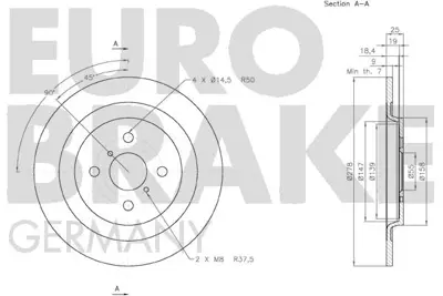 BSG 85-210-040 Fren Dıskı Arka 42431/0D060