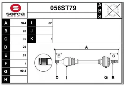 BSG 85-350-007 Aks Komple Ön Sag 43410/02B50