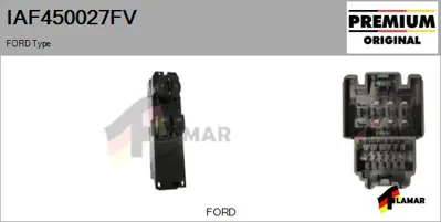 FORD 240A41 AD3JA6 Cam Dügmesı Sol Ayna Kumandalı DT1T/14A132/FB