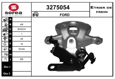 FEBI BILSTEIN 178052 Fren Kalıperı Arka Sag 6C11/2552/AD