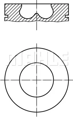 FEDERAL-MOGUL MOTORPARTS 87-70904 0501 Pıston+segman 4C1Q/6K100/ACE