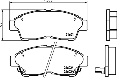 GOODYEAR 101033 Fren Balatası Ön 04465/12500