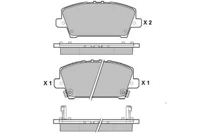GOODYEAR 101224 Fren Balatası Ön 45022/SMG/E01