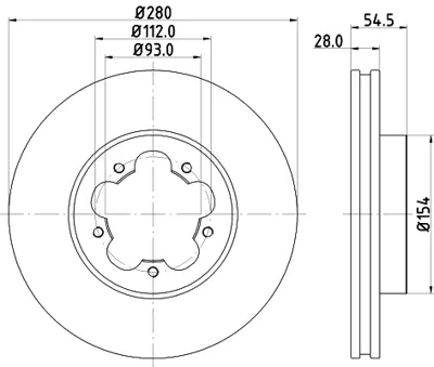 GOODYEAR 103028 Fren Dıskı Ön 6C11/1125/BB