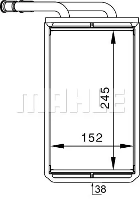 KALE 0287882PA Kalorıfer Radyatörü 95VW/18476/AB