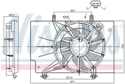 KALE 347430 Fan Motoru 8V51/8C607/EJ