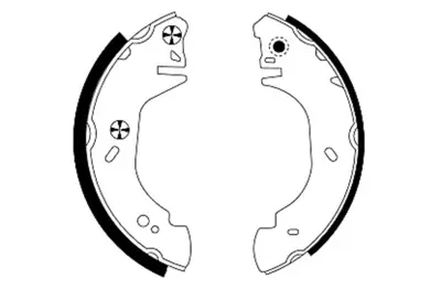 KALE 1221 0980 05 P KF23 Fren Balatası Arka 94VB/2200/BB