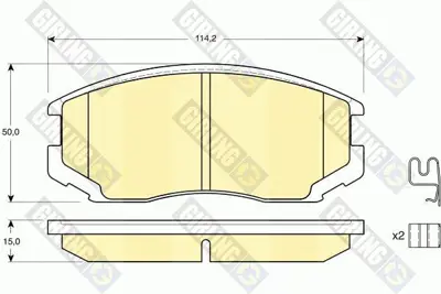 SANGSIN SP1142 Fren Balatası Ön 04491/87401