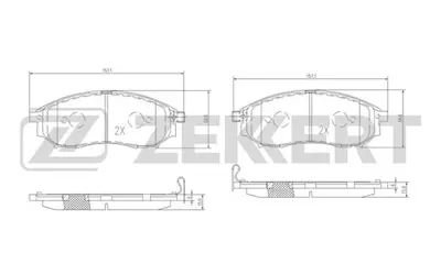 SANGSIN SP1249 Fren Balatası Ön 41060/EB325