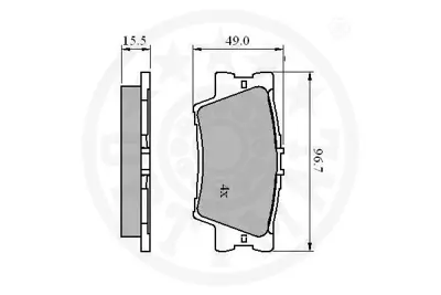 SANGSIN SP2081 Fren Balatası Arka 04466/42060
