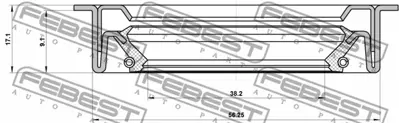 SKT 046246-V Aks Keçesı Ön 3S4P/7H260/AA