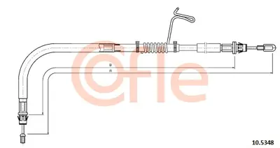 TURTEL 502-3270 El Fren Telı Arka Sag BK21/2A635/BE